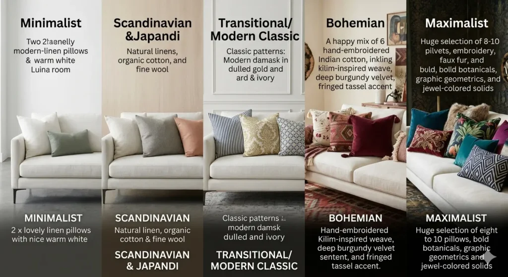 Throw pillow combinations
